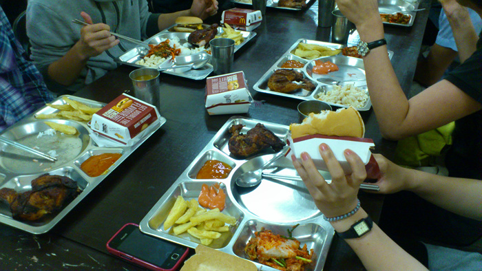햄버거와 치킨