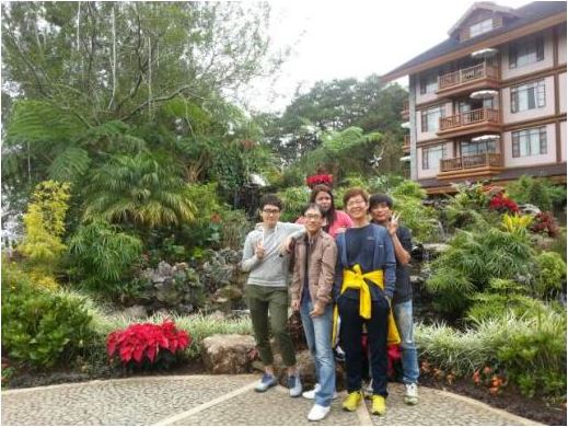 Friday Group Activity-November 2013 Teacher CJ and students Dong Ju Lee, Chang Su Irr, Hong Ki Kim and Choin Kyu Choi in Manor 